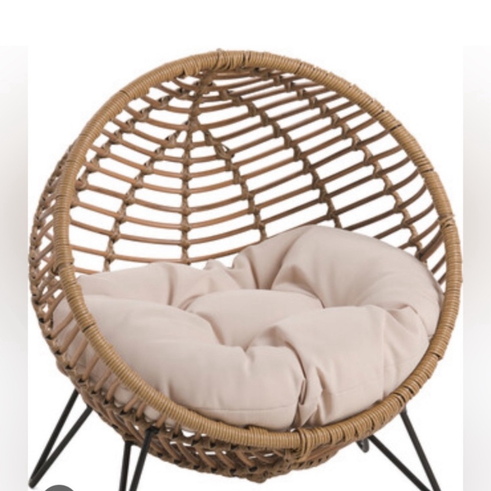 Rattan Bamboo pet bed Papasan cushion